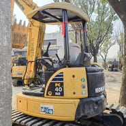 2022 Komatsu PC40MR-2 mini excavator, side view