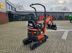 2026 Kubota U10-5 mini excavator, rear three-quarter view