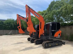 2022 Doosan DX60LC-9 crawler excavator side view
