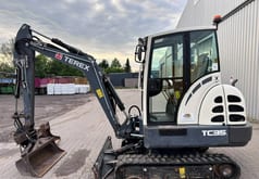 2014 Terex TC 35 mini excavator, side view 2014 Terex TC 35 mini excavator, side view