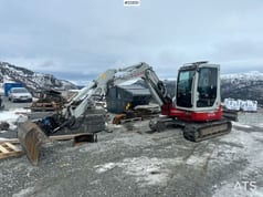 2017 Takeuchi TB153FR mini excavator side view 2017 Takeuchi TB153FR mini excavator side view