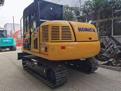 2017 Komatsu PC60-8 mini excavator, rear three-quarter view