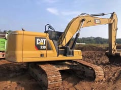 2022 Caterpillar 330 crawler excavator side view 2022 Caterpillar 330 crawler excavator side view