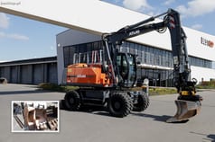2016 Atlas 160W wheel excavator side view