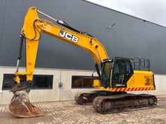 2018 JCB 220X LC crawler excavator, side profile view