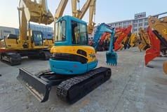 2019 Kubota KX155 mini excavator, front three-quarter view