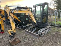 2019 Yanmar VIO 33-6 mini excavator, front three-quarter view