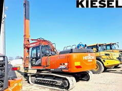 2019 Hitachi Zaxis 210LC crawler excavator, rear three-quarter view 2019 Hitachi Zaxis 210LC crawler excavator, rear three-quarter view