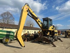 2008 Caterpillar M318D MH material handler, front three-quarter view 2008 Caterpillar M318D MH material handler, front three-quarter view