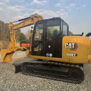 2023 Caterpillar 308E2 crawler excavator, side view 2023 Caterpillar 308E2 crawler excavator, side view