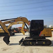 2024 Sany SY75C Pro mini excavator, side profile view