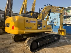 2024 Komatsu PC220-8 crawler excavator, rear three-quarter view
