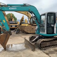 2020 Kobelco SK75SR crawler excavator, side view 2020 Kobelco SK75SR crawler excavator, side view