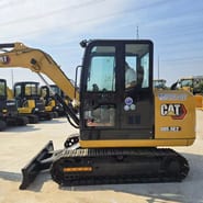2022 Caterpillar 305.5E2 mini excavator, side profile view
