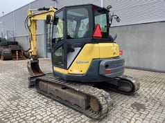 2017 Yanmar VIO80-1A mini excavator rear three-quarter view