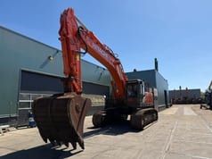 2014 Hitachi ZX470LCH-5B crawler excavator, front three-quarter view