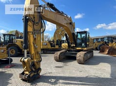 2020 Caterpillar 336-07C crawler excavator, front three-quarter view 2020 Caterpillar 336-07C crawler excavator, front three-quarter view