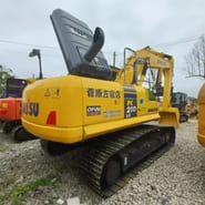 Komatsu PC210 LC crawler excavator, rear three-quarter view