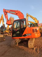 2022 Doosan DH80G mini excavator, side view