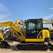 2011 Komatsu PC56 crawler excavator, side profile view
