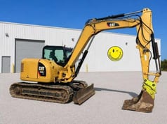 2018 Caterpillar 308E2CR crawler excavator side view 2018 Caterpillar 308E2CR crawler excavator side view