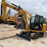 2020 Caterpillar 306E crawler excavator, front three-quarter view 2020 Caterpillar 306E crawler excavator, front three-quarter view