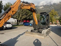 2023 CASE CX 90D crawler excavator, front three-quarter view