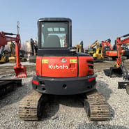 2024 Kubota KX163 mini excavator, rear view
