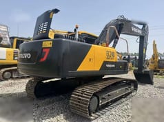 2021 Volvo EC240 crawler excavator, rear three-quarter view