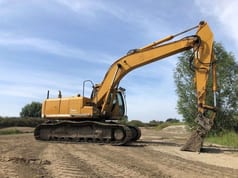 2008 Hitachi ZX280LC-3 crawler excavator, side view 2008 Hitachi ZX280LC-3 crawler excavator, side view