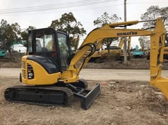 2024 Komatsu PC40MR mini excavator, side view
