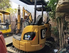 2018 Caterpillar 302C CR mini excavator rear view 2018 Caterpillar 302C CR mini excavator rear view