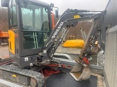 2023 Volvo EC20E mini excavator, side view