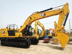 2023 Caterpillar 336GC crawler excavator, side profile view