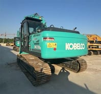 Kobelco SK210LC-8 crawler excavator, rear three-quarter view