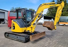 2014 Komatsu PC55MR-3 crawler excavator, side view