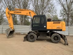 2018 Hyundai R210W-7 wheel excavator side view