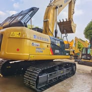 2025 Caterpillar 329D L crawler excavator, rear three-quarter view