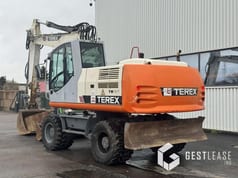 2007 Terex TW190 wheel excavator, rear three-quarter view