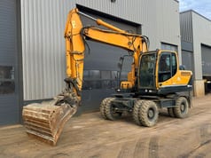 2015 Hyundai R180W-9A wheel excavator, side view