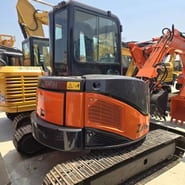 2020 Hitachi ZX50U mini excavator rear view