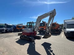 2017 Takeuchi TB260 mini excavator, side view
