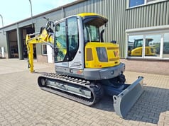 2022 Wacker Neuson ET90 excavator, rear three-quarter view