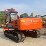 2016 Hitachi Zaxis 200 crawler excavator, rear three-quarter view 2016 Hitachi Zaxis 200 crawler excavator, rear three-quarter view