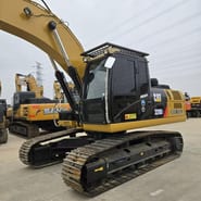2022 Caterpillar 326D2 crawler excavator, front three-quarter view 2022 Caterpillar 326D2 crawler excavator, front three-quarter view