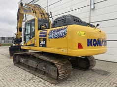 2024 Komatsu HB365LC-3EO crawler excavator, rear three-quarter view