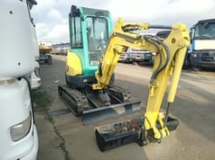 2012 Yanmar VIO25-4 mini excavator, front three-quarter view