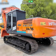 2013 Hitachi Zaxis 200 crawler excavator, rear three-quarter view 2013 Hitachi Zaxis 200 crawler excavator, rear three-quarter view