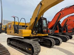 Caterpillar 320GC crawler excavator, side view