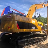 2006 Caterpillar 330D crawler excavator, rear three-quarter view 2006 Caterpillar 330D crawler excavator, rear three-quarter view